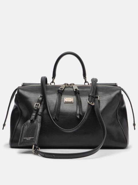 Dolce & Gabbana Vittoria leather tote bag