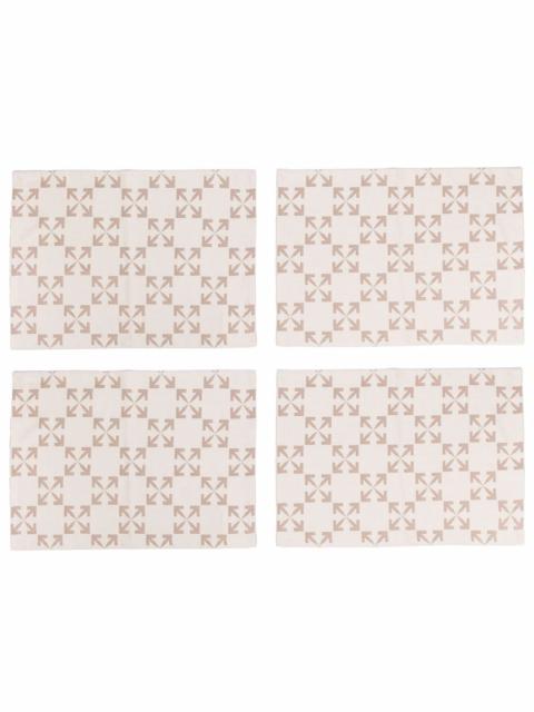 Off-White Off-white home arrow pattern napkin