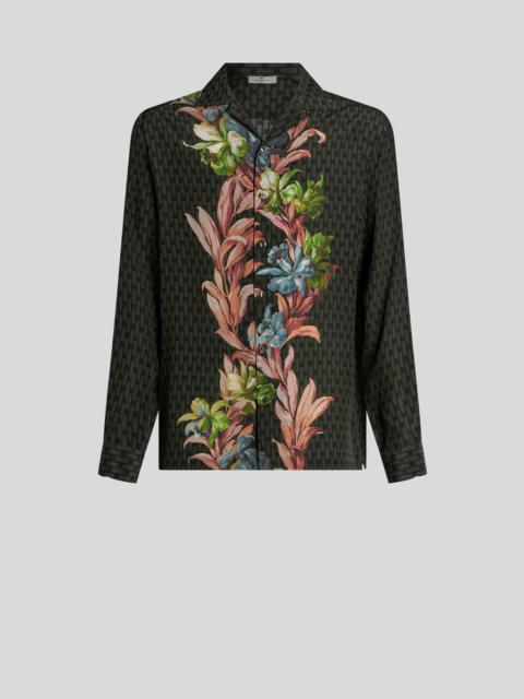 Etro BOWLING SHIRT WITH PLACED PRINT