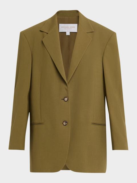 MICHAEL KORS Ryan Stretch Wool Blazer