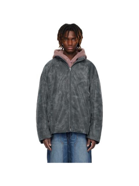 JUUN.J Juun. J Gray Organza Padded Jacket
