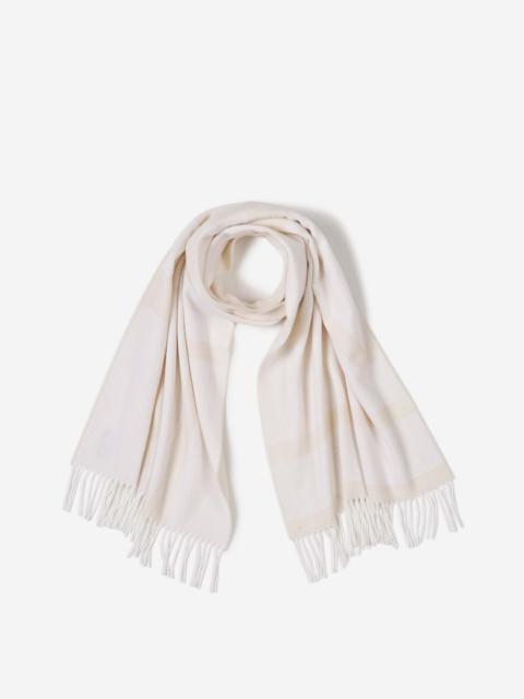 MONOGRAM WOOL SCARF