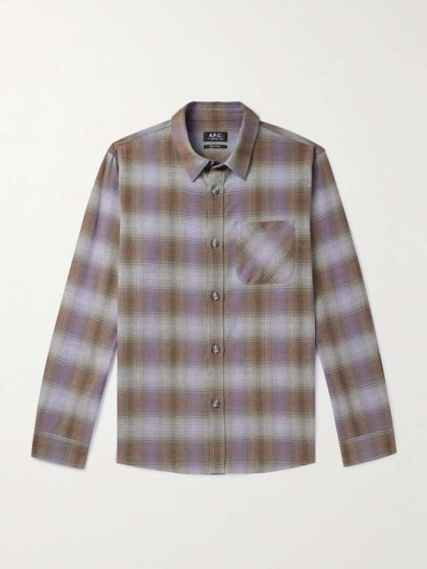A.P.C. Trek Checked Cotton-Flannel Shirt