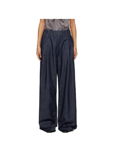 Dries Van Noten Blue Wide Leg Jeans