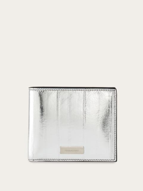 FERRAGAMO WALLET WITH CUSTOM METAL PLATE