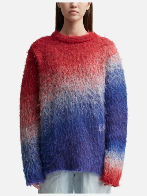 ERL UNISEX DEGRADE V-NECK KNIT SWEATER