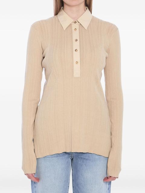 Totême knitted polo shirt