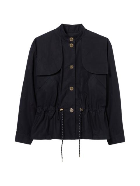 Claudie Pierlot drawstring-waist storm-flap parka