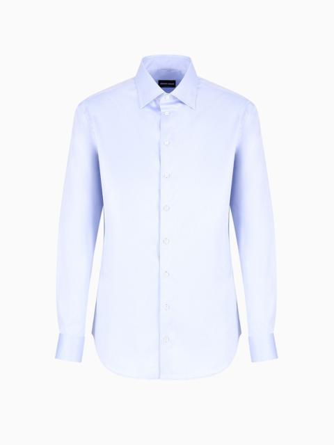 GIORGIO ARMANI Classic shirt in cotton twill