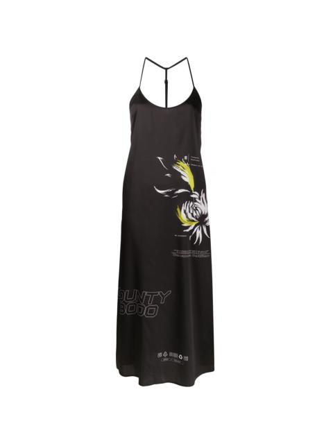 Marcelo Burlon County Of Milan Flower Shipping midi slip dress
