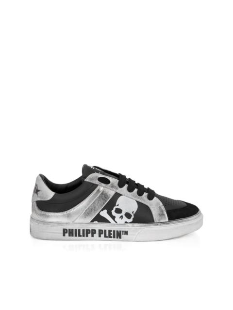 PHILIPP PLEIN skull leather trainers