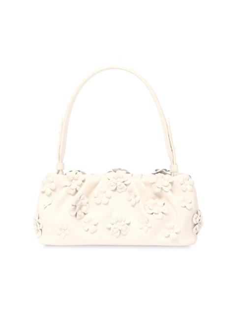 SIMKHAI Women's Harlow Flower-Appliqué Leather Shoulder Bag - Ivory
