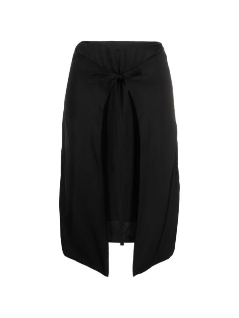 MM6 Maison Margiela high-waisted asymmetric-hem skirt