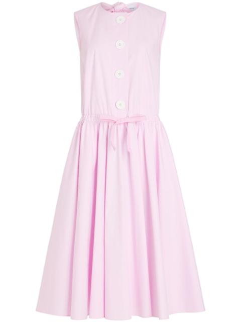 PATOU button-up poplin midi dress