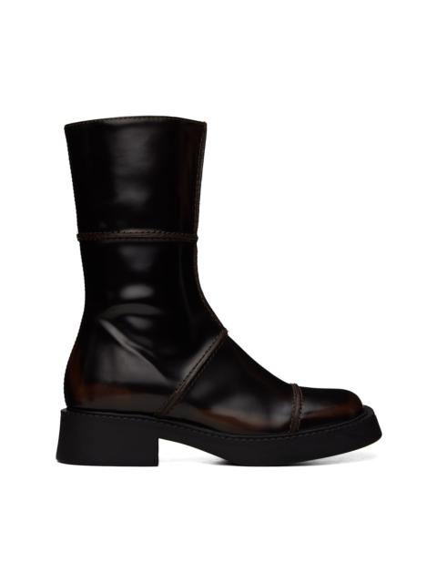 MIISTA Brown Dahlia Boots