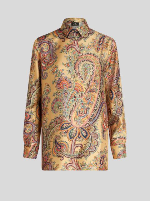 SILK SHIRT WITH PAISLEY PATTERN