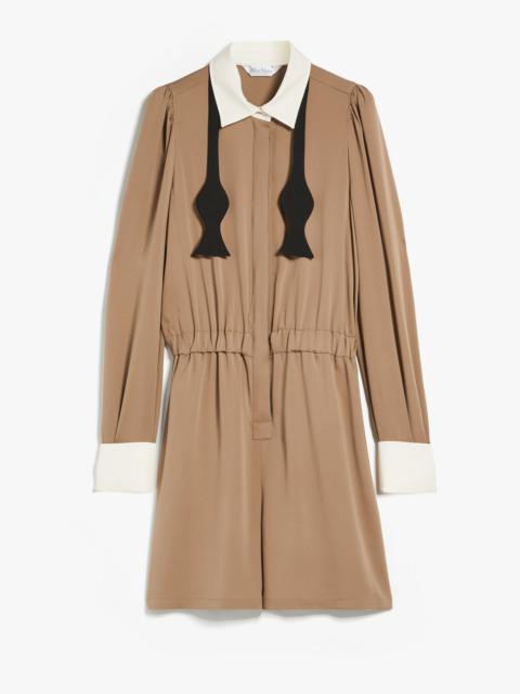 Max Mara BORIS Short jumpsuit in silk charmeuse