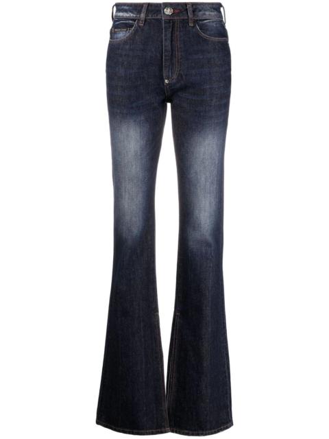 PHILIPP PLEIN high-waisted flared jeans