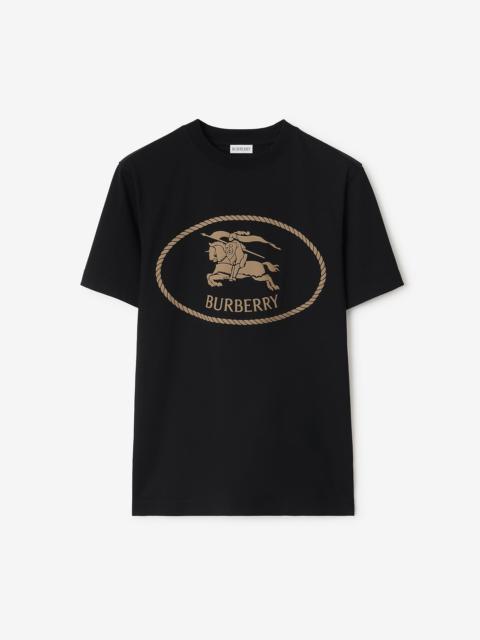 Burberry Knight Stamp Cotton T-shirt