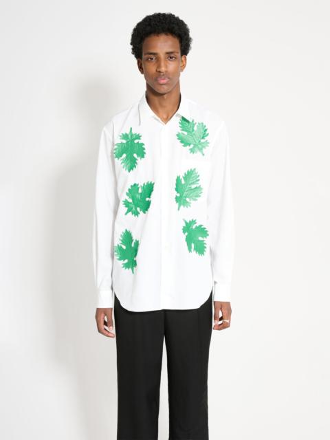 Comme Des Garçons COMME DES GARÇONS HOMME PLUS BROAD LEAF MOTIF C SHIRT WHITE / GREEN