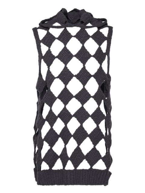 Rick Owens Sarutanya Hooded Knit Tank