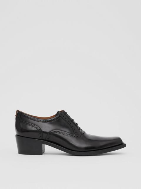Burberry D-ring Detail Leather Heeled Oxford Brogues