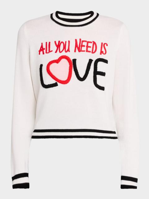 Alice + Olivia x The Beatles Rorie Wool-Blend Pullover