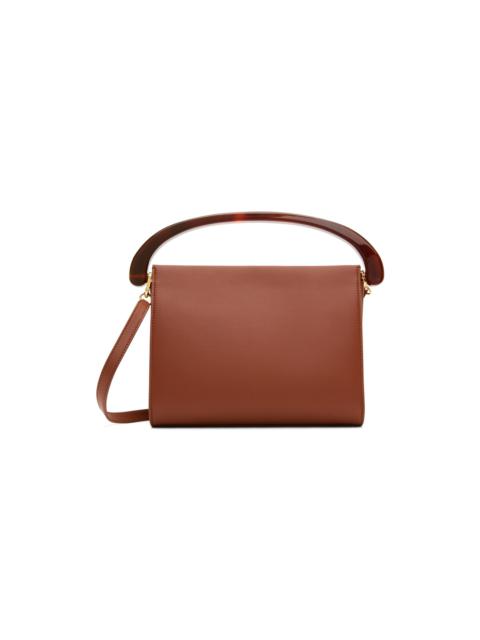 Brown Leather Rectangle Bag