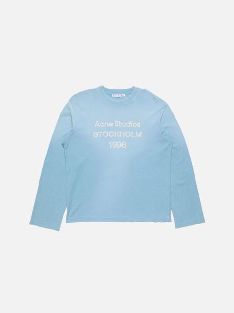 Acne Studios Washed logo t-shirt - Cornflower blue