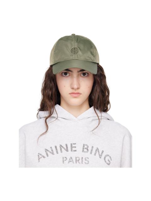 ANINE BING Khaki Jeremy 'AB' Baseball Cap