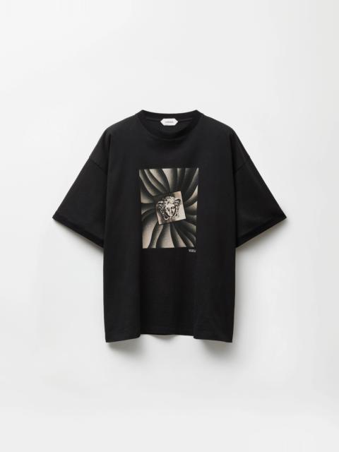 VERSACE Printed Cotton-Jersey Regular T-Shirt