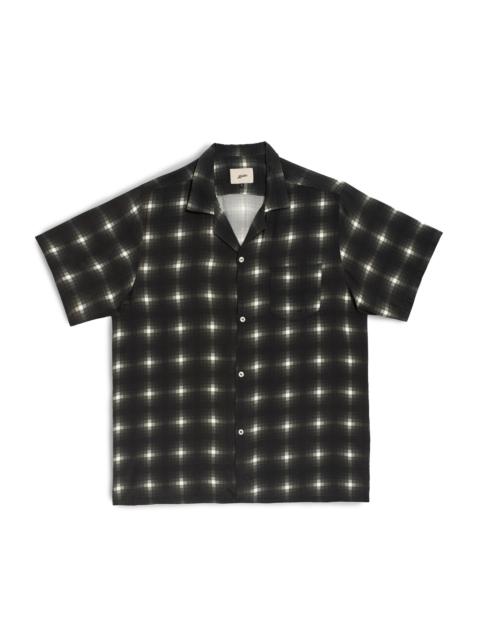 Bather Onyx Digi Plaid Camp Shirt