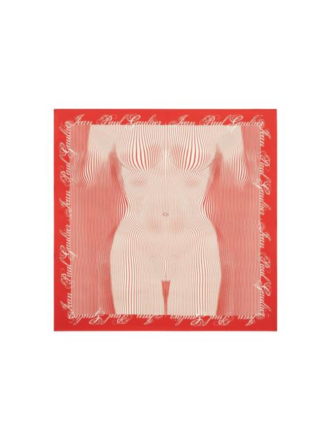 Jean Paul Gaultier pinstripe body morphing scarf