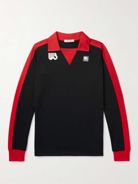 WALES BONNER Logo-Embellished Striped Jersey T-Shirt