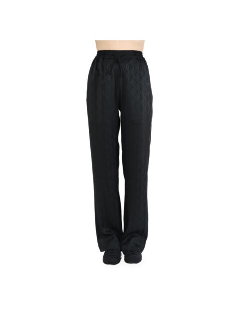 パンツ MARINE SERRE SS25 SATIN DRAWSTRING TROUSERS (UPA058A BK99) Marine Serre Satin Drawstring Trousers Clothing – BALTINI