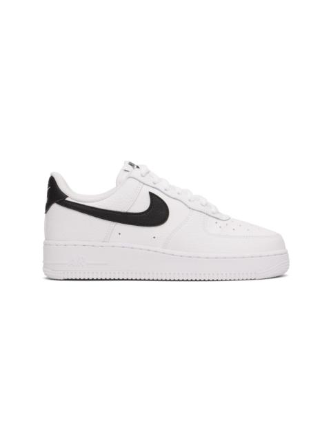 Nike White & Black Air Force 1 '07 Sneakers