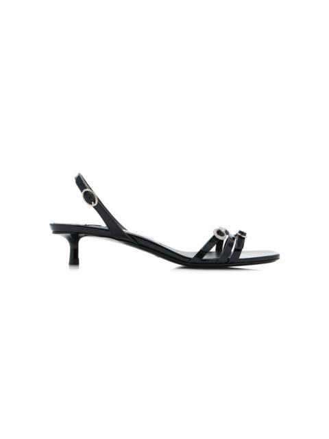 JIMMY CHOO Kaira Patent Leather Sandals black