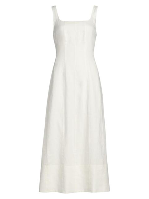 Jenni Kayne Women's Kinney Linen Midi-Dress - Ivory