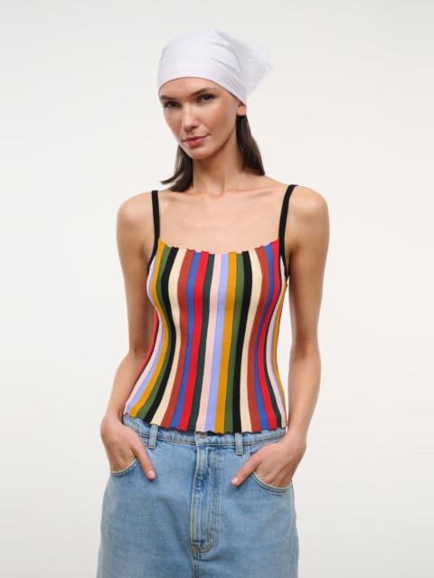STAUD STAUD SKYE TANK ARTIST STRIPE