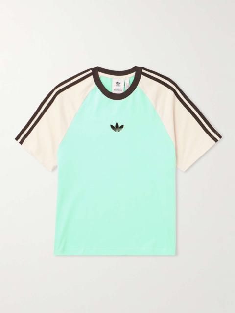 adidas + Wales Bonner Logo-Embroidered Striped Cotton-Jersey T-Shirt