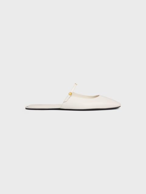 CELINE MACARON MULE IN GOATSKIN