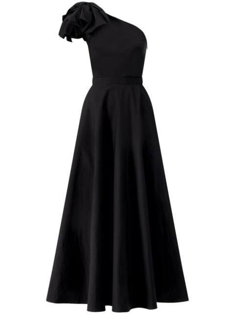 GIAMBATTISTA VALLI one-shoulder bow maxi dress