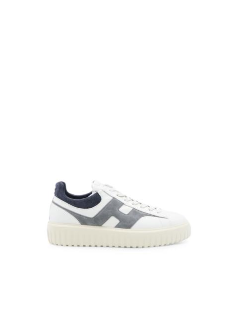HOGAN H-Stripes logo-patch panelled sneakers