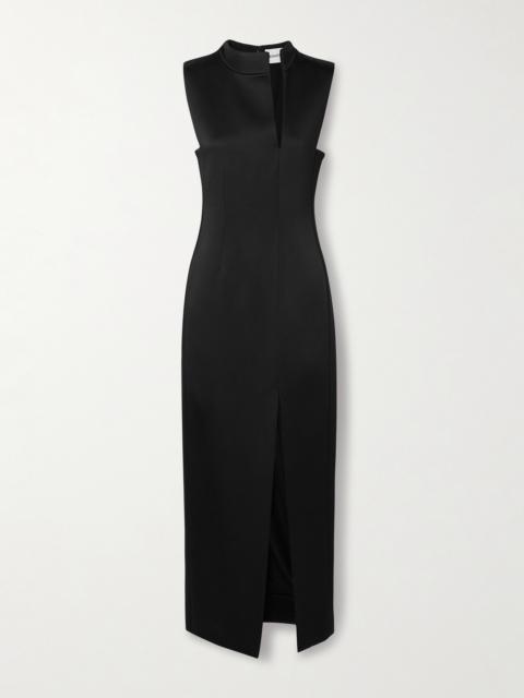KHAITE Lowen Satin-crepe Midi Dress