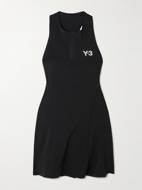 Y-3 + Y-3 Layered Cutout Recycled Stretch-jersey Tennis Dress