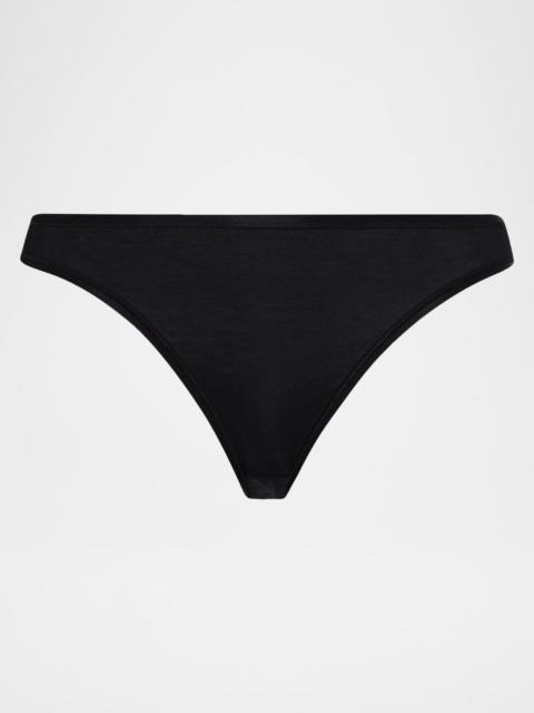 HANRO Seamless High-Cut Cotton Briefs