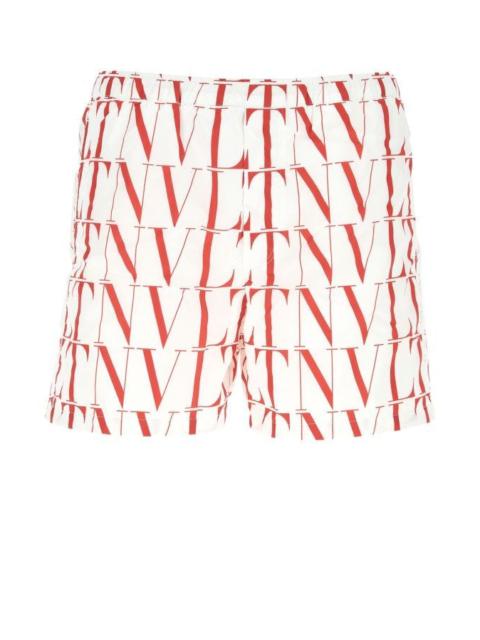 Printed nylon swimming shorts