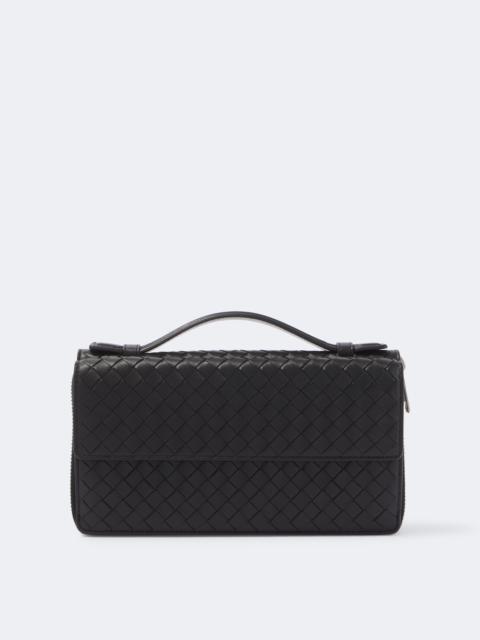 Bottega Veneta Intrecciato leather pouch