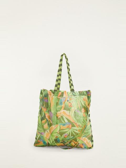FARM RIO Green Bird Jungle Tote Fruit Bag