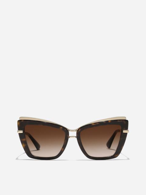 Dolce & Gabbana Metal print sunglasses